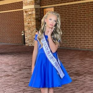 Blue interview/party dress